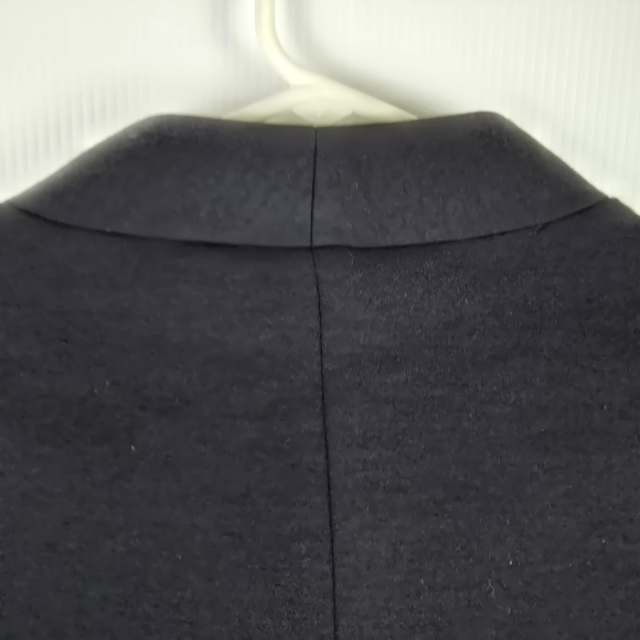 Vince Womens Black Cropped JacketSmall Button DetailRuched Sleeve Stand UpCollar - Picture 9 of 15